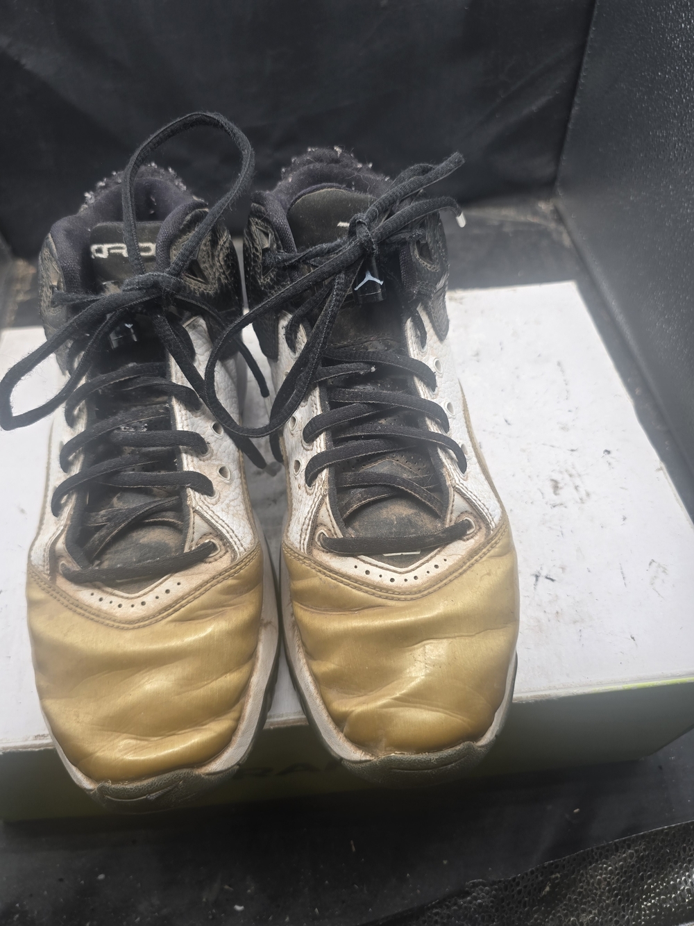 Jordan Kids Sneakers in Gold, Black, White‎